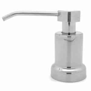 Built-in Foaming Soap Dispenser for Kitchen and Bathroom Countertop | Stainless Steel Foam Soap Pump with 17oz Under Counter Bottle - Ultimate Kitchen | Counter Mounted - Installs Quickly | Polished